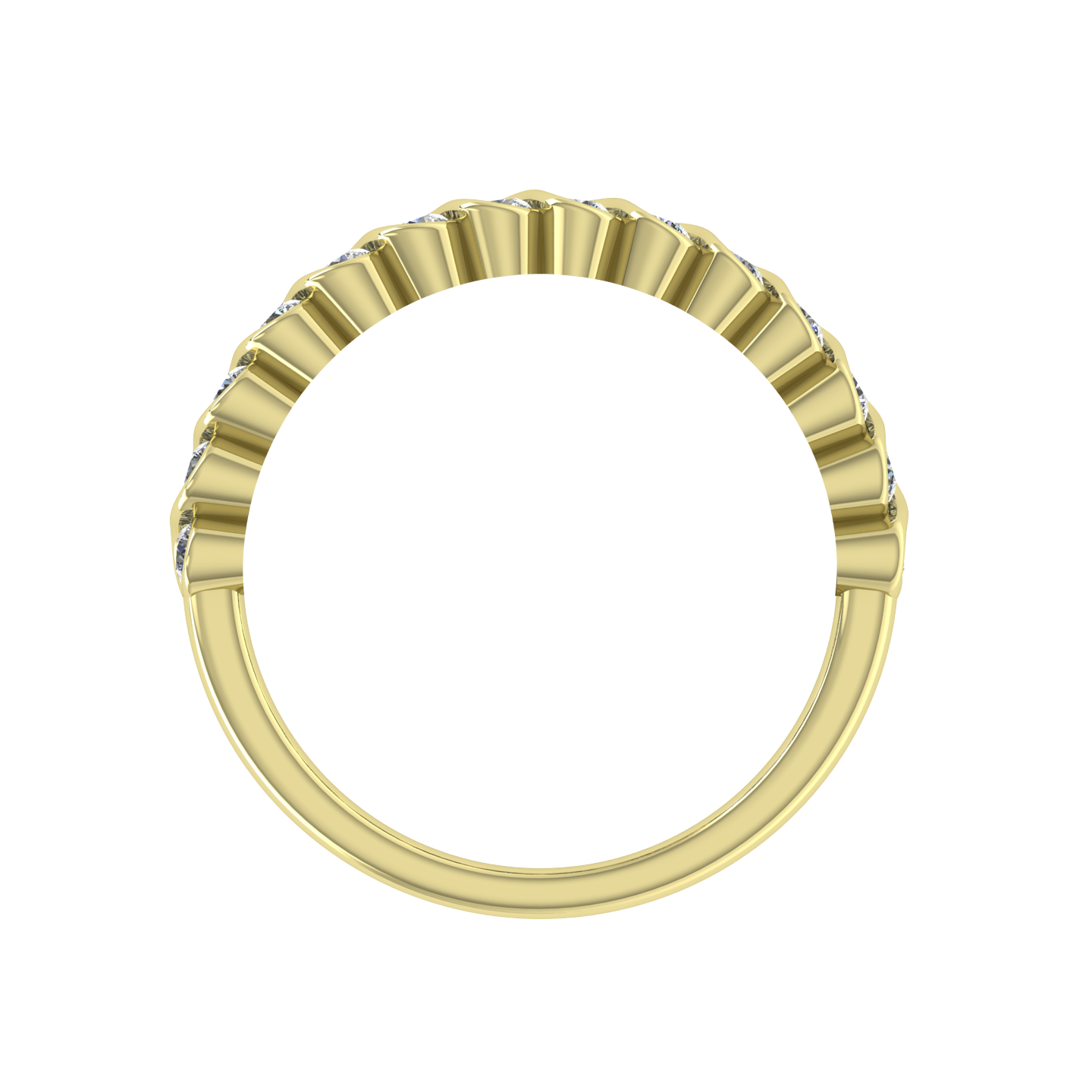 DIAMOND BANDS & STACKABLES HALFWAY STACKABLE RINGS & BANDS